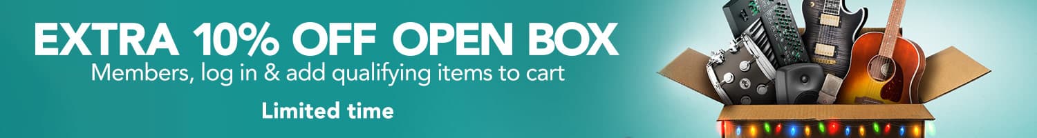 Extra 10% off open box. Members, log in and add qualifying items to cart. Limited time.