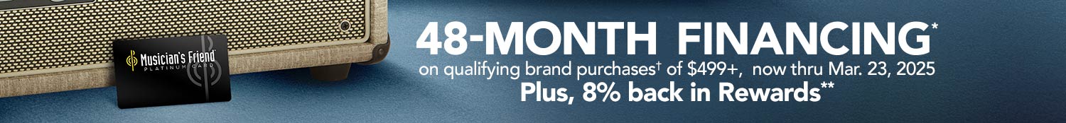 48-month financing on qualifying brand purchases of $499+, now thru March 23, 2025. Plus 8% back in rewards.