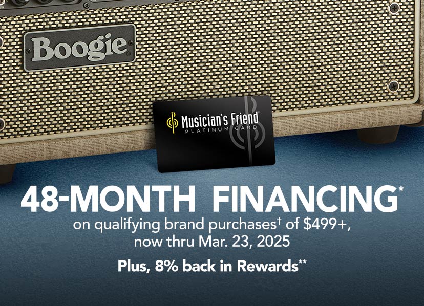 48-month financing on qualifying brand purchases of $499+, now thru March 23, 2025. Plus 8% back in rewards.