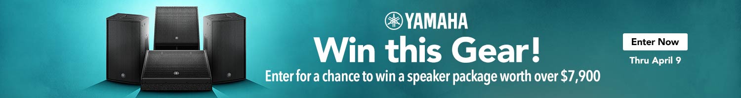 Yamaha Win this Gear! Enter for a chance to win a speaker package worth over $7,900. Enter Now thru April 9